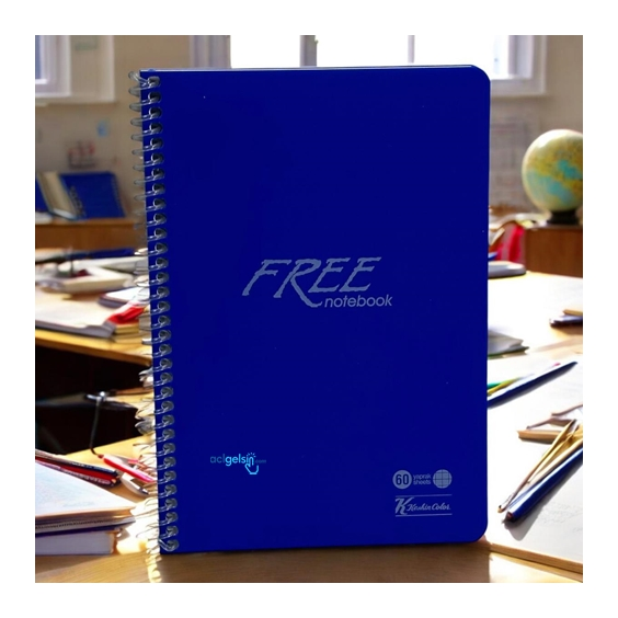 Keskin Color Free Spralli Defter A5 60 Yaprak Kareli