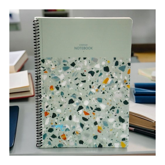 Keskin Color Terazzo Spiralli Defter A4 80 Yaprak Çizgili