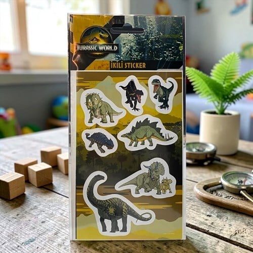 Keskin Jurassic World 2li Kuşe Sticker