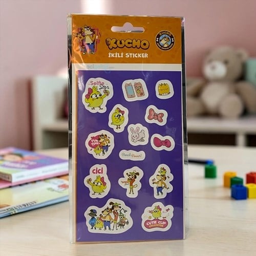 Keskin Kucho 2li Kuşe Sticker