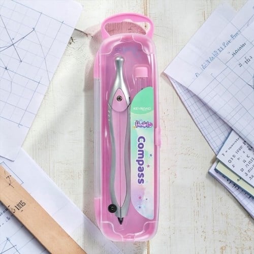 Keyroad Compass Pastel Renk Kutulu Pergel