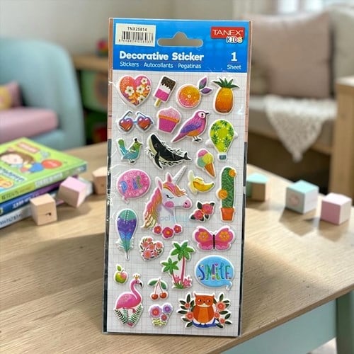 Kids Happy 3d Stickers Puffy Kaktüs Serisi 25814
