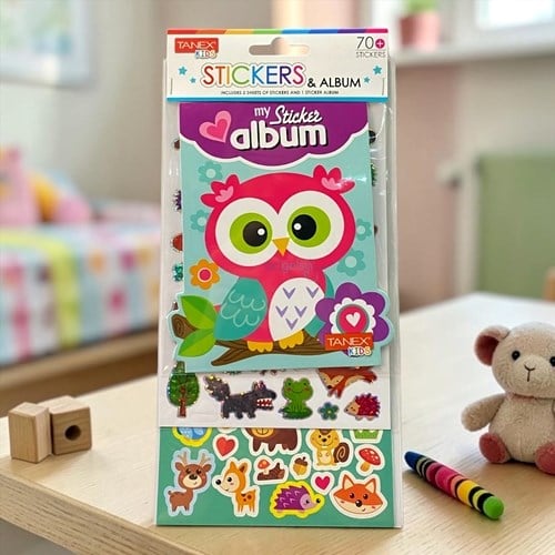 Kids Happy 3d Stickers Sevimli Hayvanlar Albüm Serisi 25451