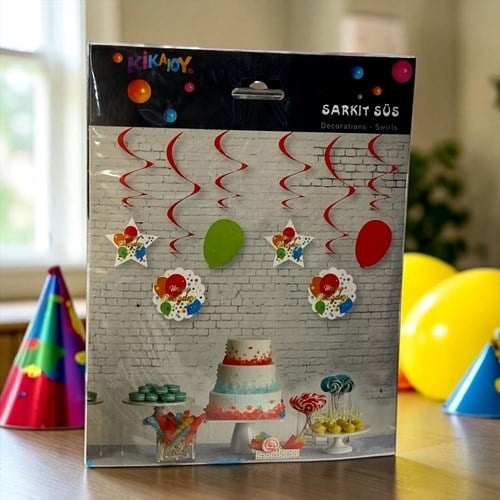 Kika Happy Birthday Sarkıt Tavan Süsü