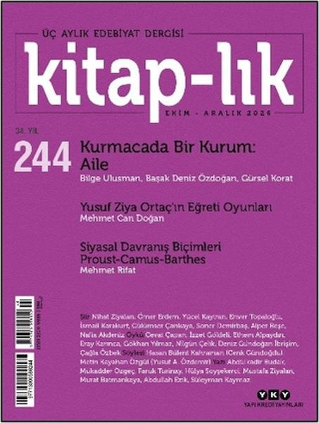 Kitap-lık Dergisi Sayı: 244 Ekim - Aralık 2026