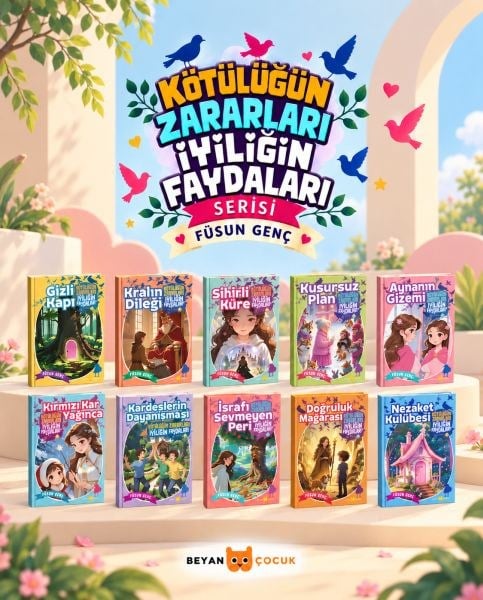 Kötülüğün Zararları İyiliğin Faydaları Seris Takım (10 Kitap)