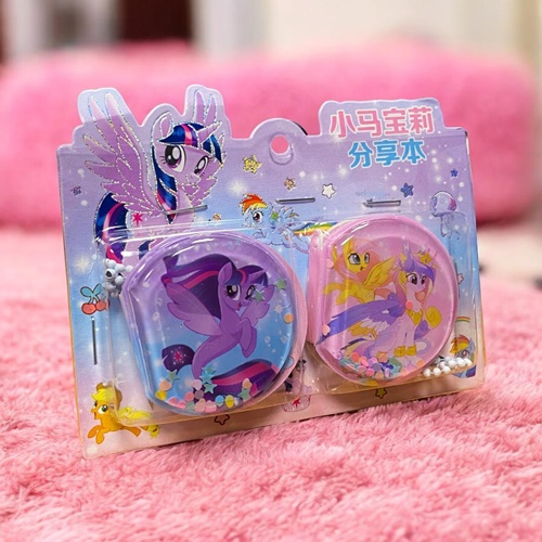 Kuromi & My Little Pony İkili Maskot Sulu Mini Not Defteri