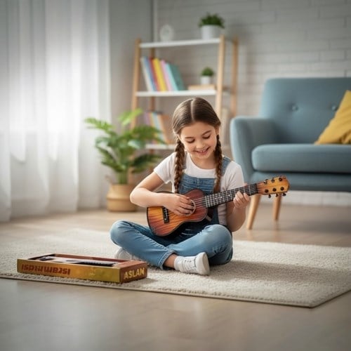 Kutulu Orta Boy İspanyol Gitar 50'cm