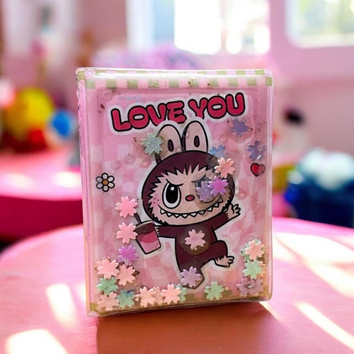 Labubu Karakterli Mini Sulu Stickerli Not Defteri