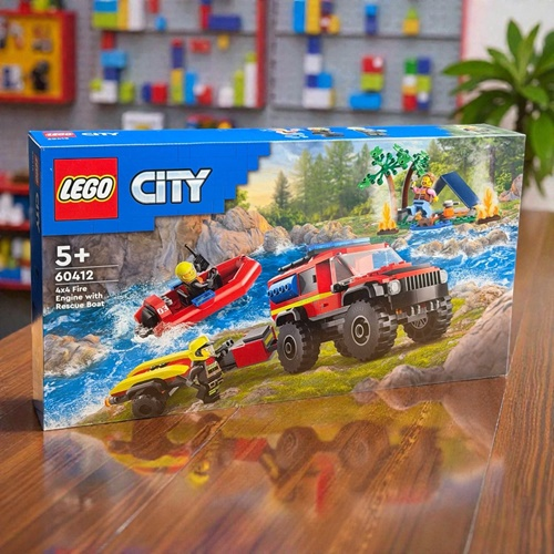 Lego City 4x4 Kurtarma Botlu İtfaiye Kamyonu