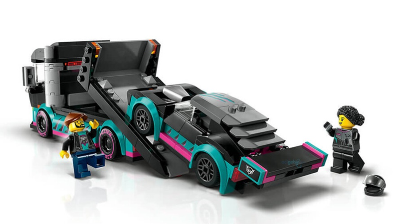 Lego City Yarış Arabası Ve Araba Taşıyıcı Kamyon