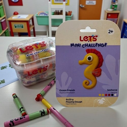 Lets Oyun Hamuru Okyanus Ark. Denizatı 5 R. 100 Gr L01033