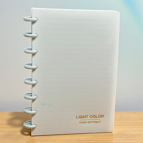 Light Color A5 Disk Telli Bloknot Not Defteri 80 Yaprak Çizgili