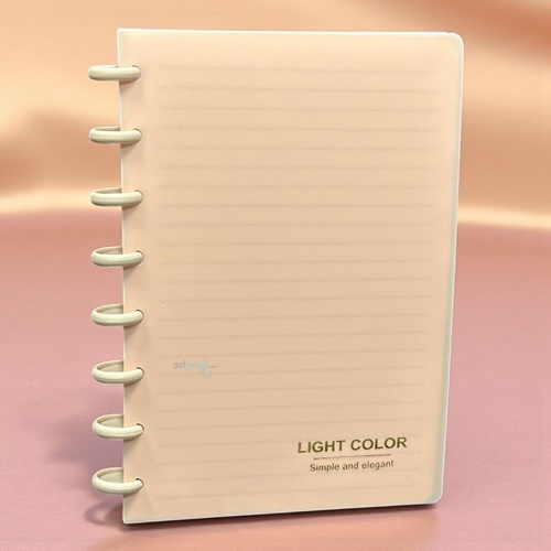 Light Color A5 Disk Telli Bloknot Not Defteri 80 Yaprak Çizgili