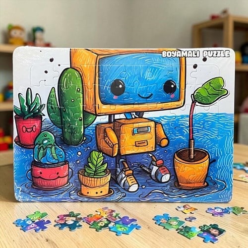 Lilart Kids Boyamalı Puzzle 48 Parça 24x34 Cm