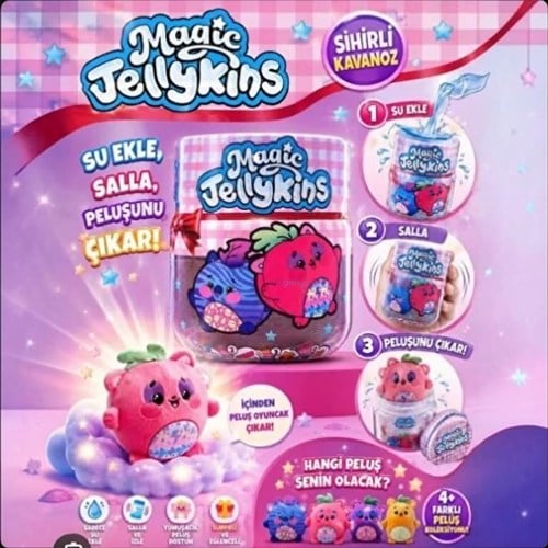 Magic Jelly Kins Sürpriz Kavanoz Peluş Oyuncak