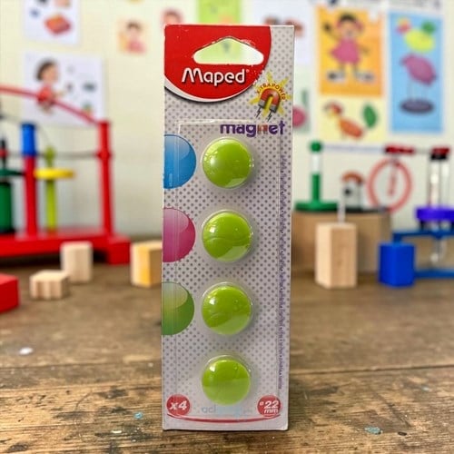 Maped Renkli Mıknatıs 22 Mm 4 Lü