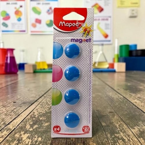 Maped Renkli Mıknatıs 22 Mm 4 Lü
