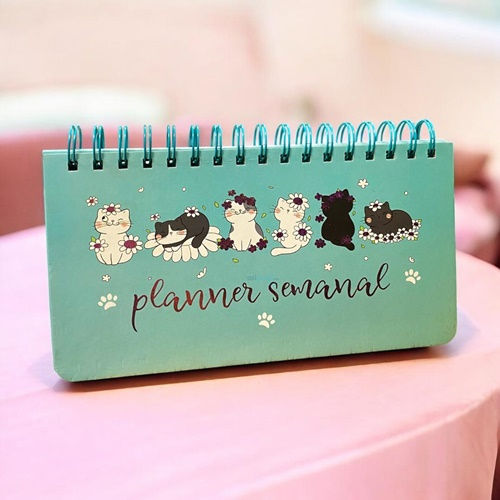Masa Üstü Planlayıcı Not Defteri Cat
