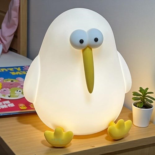 Masa Üstü Silikon Ördek Usb Şarzlı Led Lamba