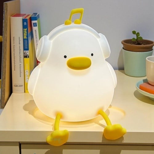 Masa Üstü Silikon Sevimli Kuş Usb Şarzlı Led Lamba