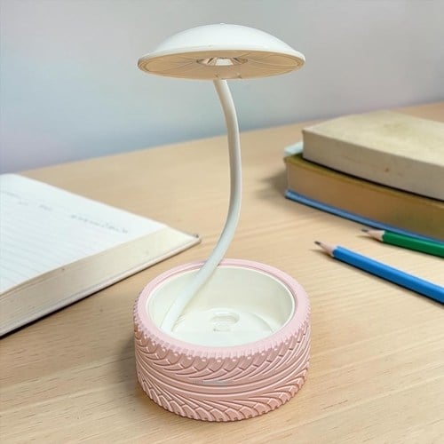 Masaüstü Tekerlek Model Led Lamba Pembe