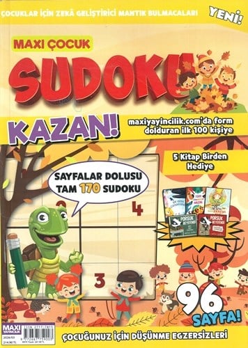 Maxi Çocuk Dergisi Noktaları Birleştirme & Sudoku 2026/03