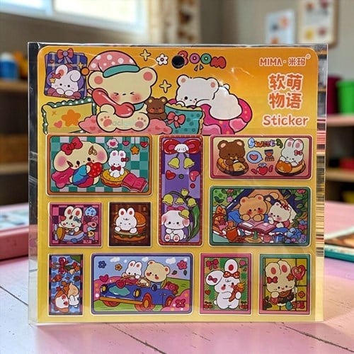 Maxx Kabartmalı Yumuşak Sticker Set