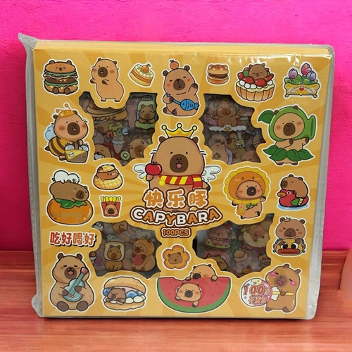 Maxx Sevimli Capy Bara Sticker Seti
