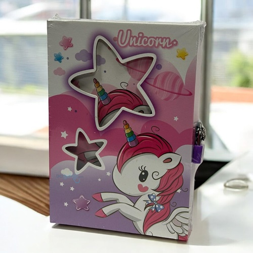 Maxx Unicorn Temalı Kutulu Kilitli Hatıra Defteri