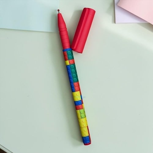 Maxx Vinson Fashion Lego Desenli Tükenmez Kalem