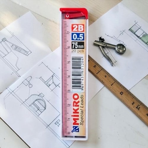 Mikro Min 2b Cetvelli Mekanik Kalem Ucu 0.5mm