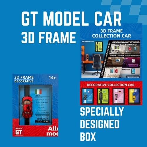 Mini Gt Bugatti Chiron Kırmızı Çerçeveli Metal Model Araba Dekoratif Koleksiyon