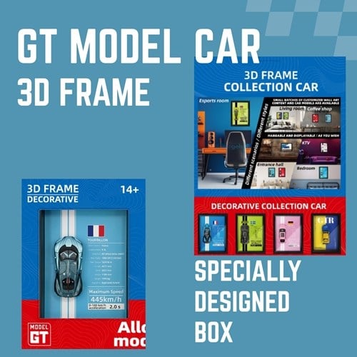 Mini Gt Bugatti Tourbillon Çerçeveli Metal Model Araba Dekoratif Koleksiyon