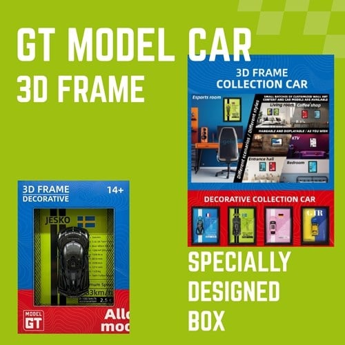 Mini Gt Koenigsegg Jesko Çerçeveli Metal Model Araba Dekoratif Koleksiyon