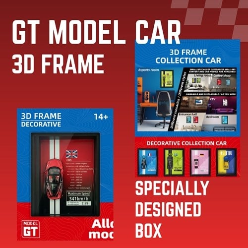 Mini Gt Mclaren 720s Kırmızı Çerçeveli Metal Model Araba Dekoratif Koleksiyon