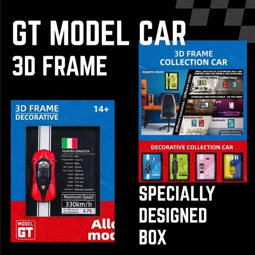 Mini Gt Pagani Huayra Dinastia Kırmızı Çerçeveli Metal Model Araba Dekoratif Koleksiyon