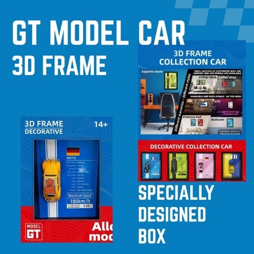 Mini Gt Volkswagen Beetle Çerçeveli Metal Model Araba Dekoratif Koleksiyon