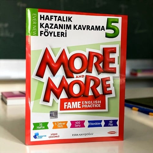 More & More Haftalık Kazanım Kavrama Föyleri (40 Föy)