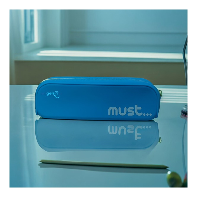 Must Silikon Kalem Çantası Pastel Canlı Renkler