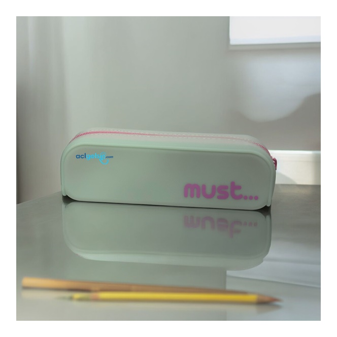 Must Silikon Kalem Çantası Pastel Renk