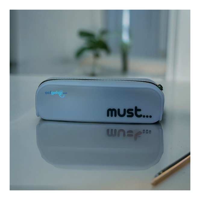 Must Silikon Kalem Çantası Pastel Renk