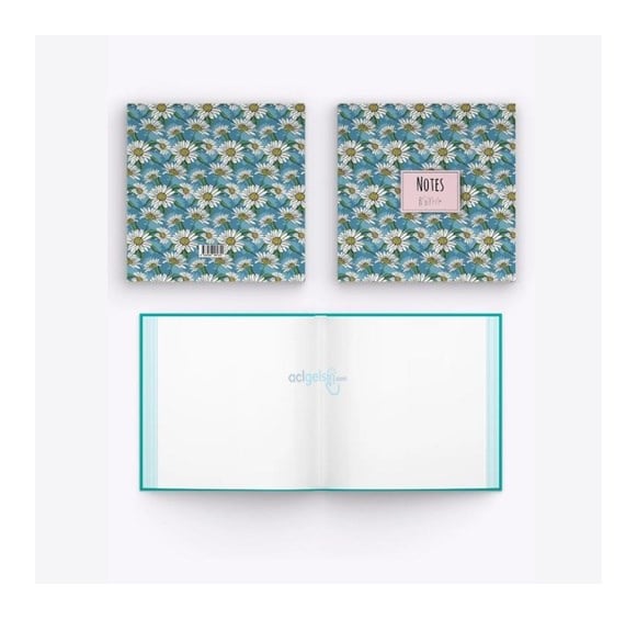 My Mia Art Beyaz Papatya Kenar Baskılı Defter