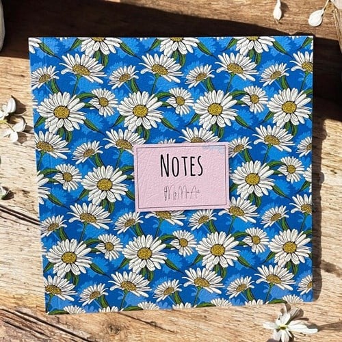 My Mia Art Beyaz Papatya Kenar Baskılı Defter