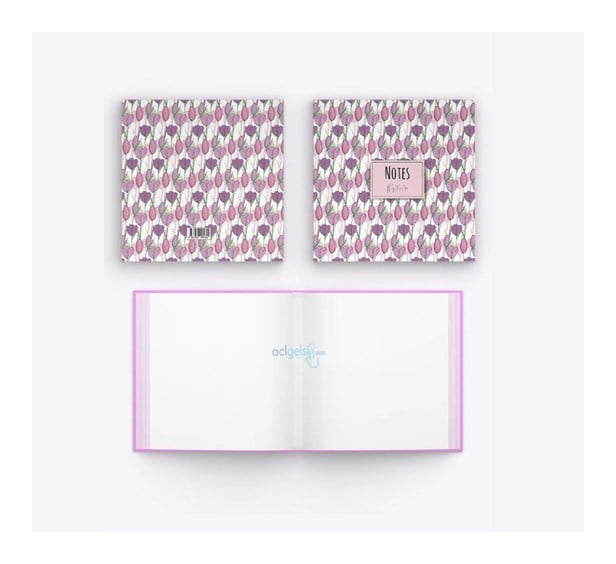 My Mia Art Lale Kenar Baskılı Defter