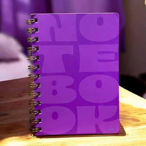 My Mia Art Notebook Mor Spiralli Not Defteri Büyük Boy