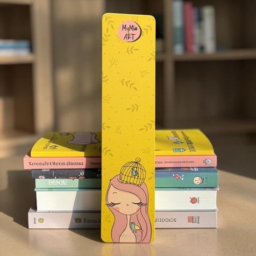 Mymia Art Kuş Kafesli Kız Kitap Ayracı