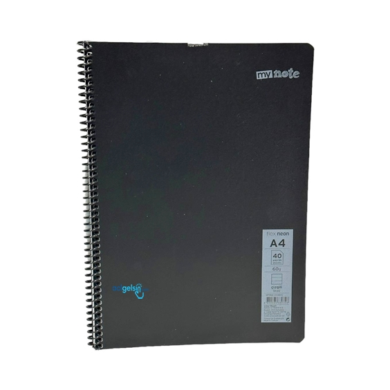 Mynote Flex Neon Spralli Defter A4 40 Yaprak Çizgili