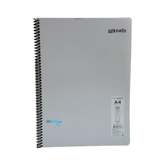 Mynote Flex Pastel Spralli Defter A4 60 Yaprak Çizgili