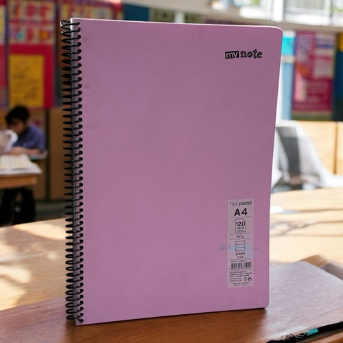 Mynote Flex Pp Kapak Pastel Defter A4 120 Yaprak Çizgili